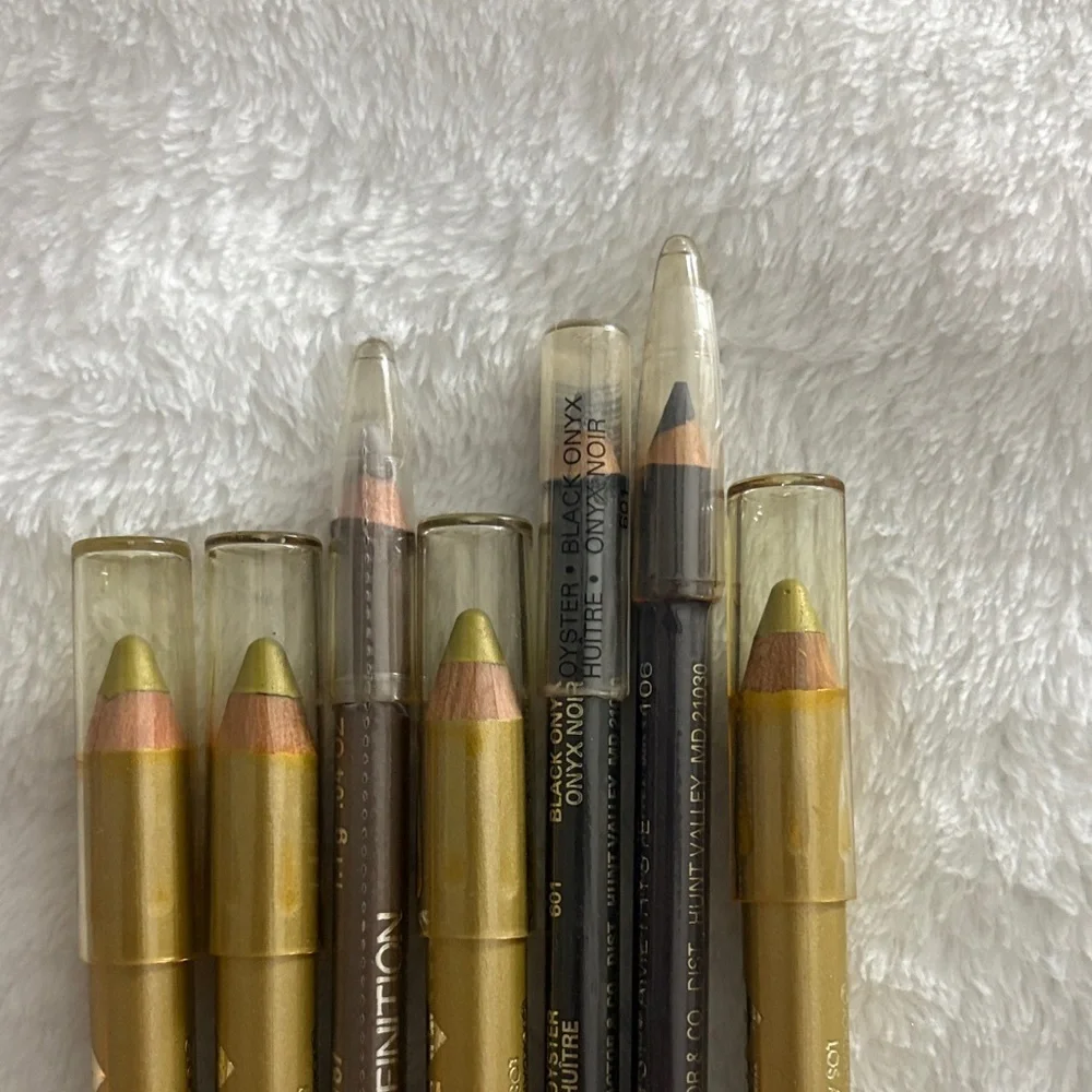 Dual-Ended Eye Pencil Set - Gold, Brown, Green